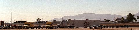 Penske Trucks in Desert