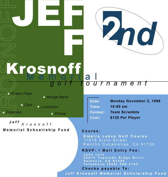 Jeff Krosnoff Golf Memorial Golf Tournament