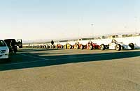 Line up for practice