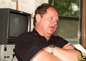 Paul chatting with Jim