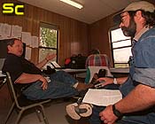 Paul chatting with Jim