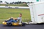 Memo didn't actually tow his trailer cross-country with his shifter kart. But he sure COULD have. (Trevor Mitchener photo)