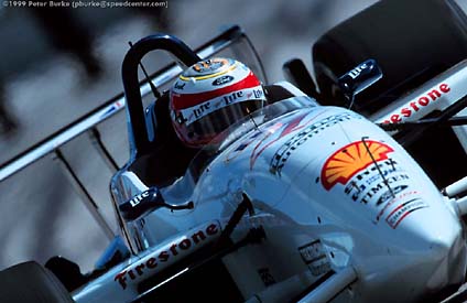 still racing in blue